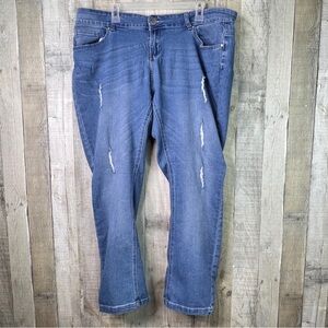 Jean’s Denim Size 20W Flawed Stretched out by Zipper 5 Pockets Blue Deni…